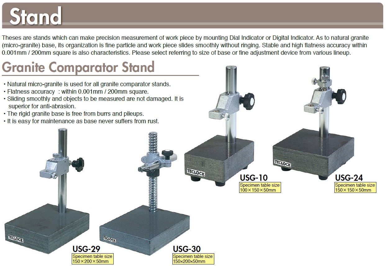 Ichiban Precision Sdn Bhd - Teclock - Teclock Granite Comparator